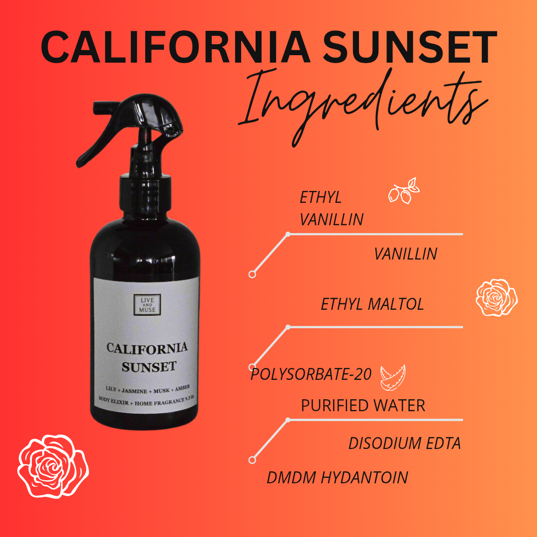 California Sunset Body Elixir/Home Fragrance